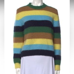 Maje Women’s stripped crew neck sweater - New